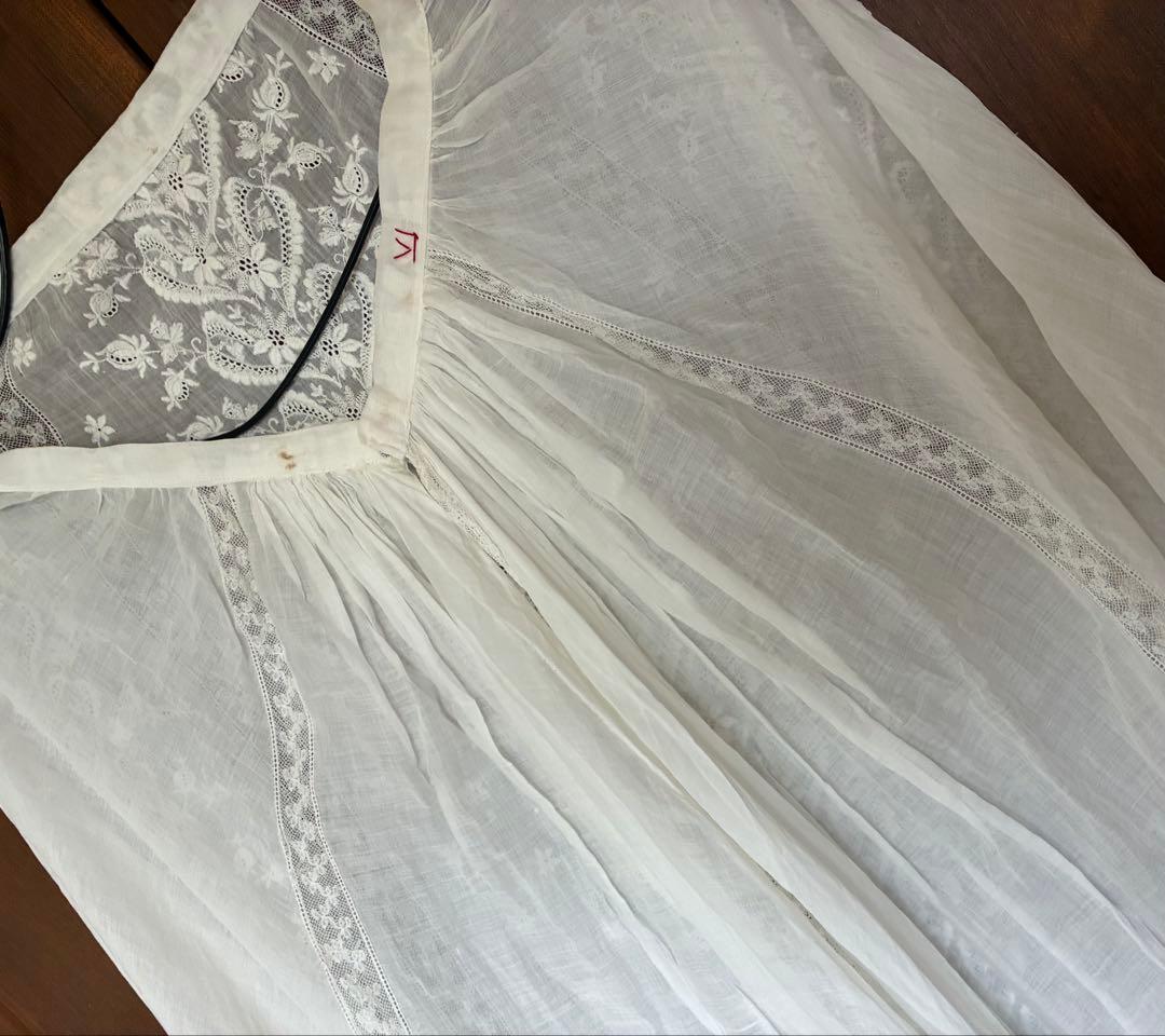 豪華*美しい手刺繍フランスアンティーク*スカート*手刺繍*アンティークレース