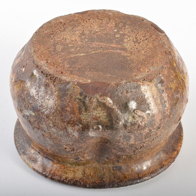 茶道具　伊賀焼　古伊賀　建水　時代箱　M　R7012