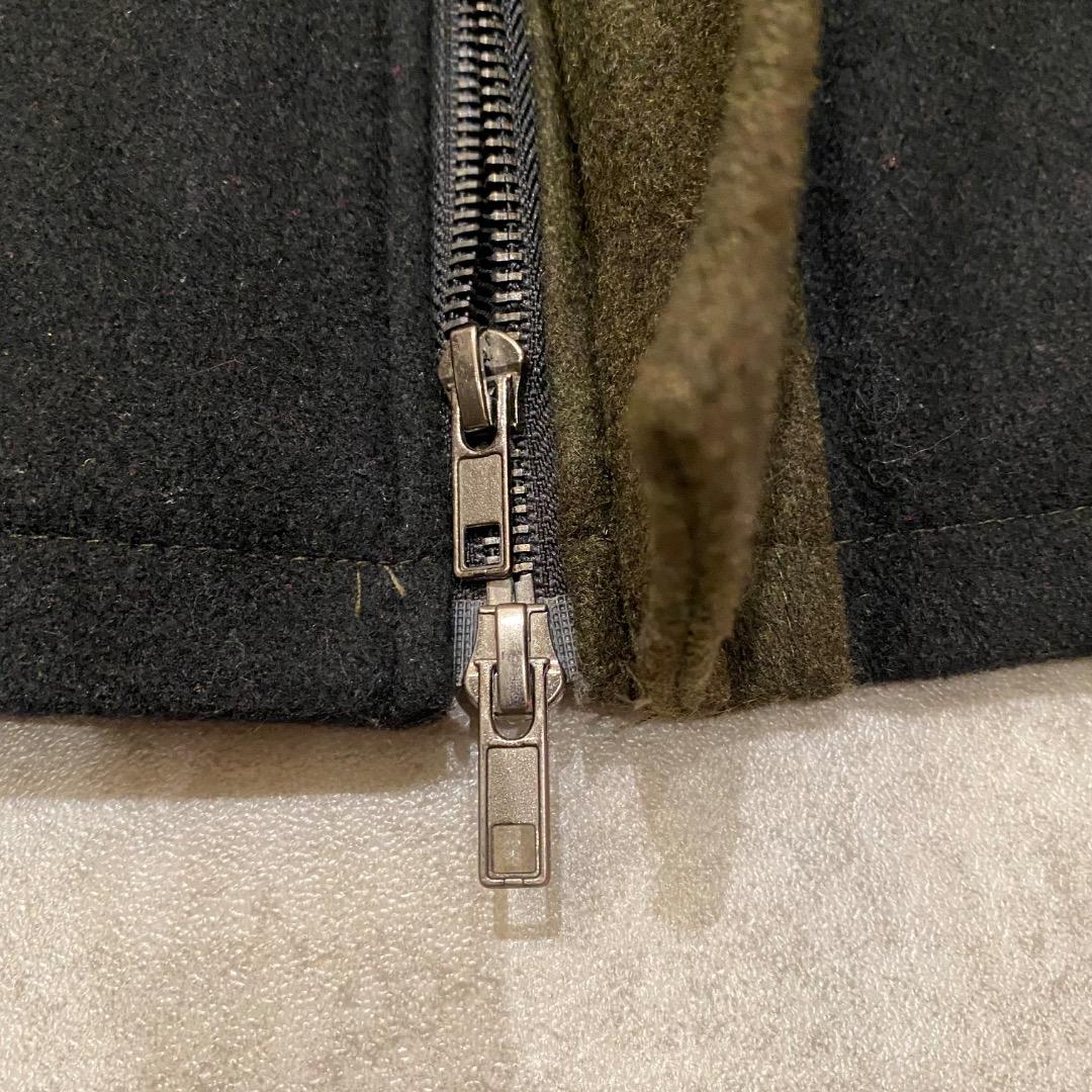 SEXPOT v系 ダブルジップ ベルトギミック ウール フード付きロングコート