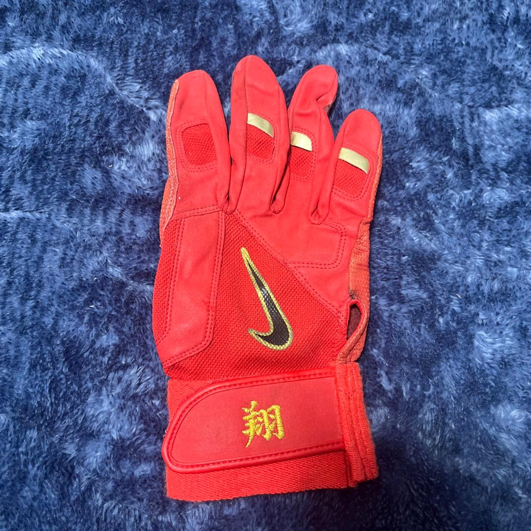 【激レア】【サイン入り】プロ野球選手　支給品　プロ使用　バッティンググローブ