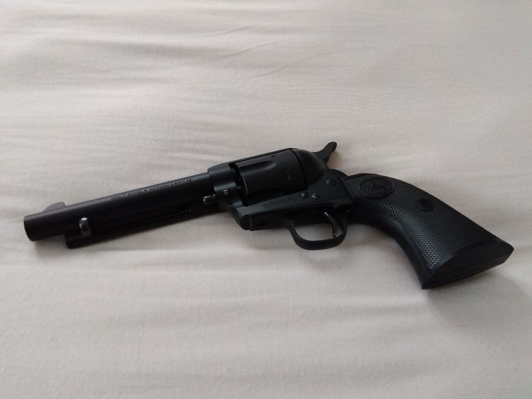 10禁 SAA .45 Artillery ブラックリボルバー美品