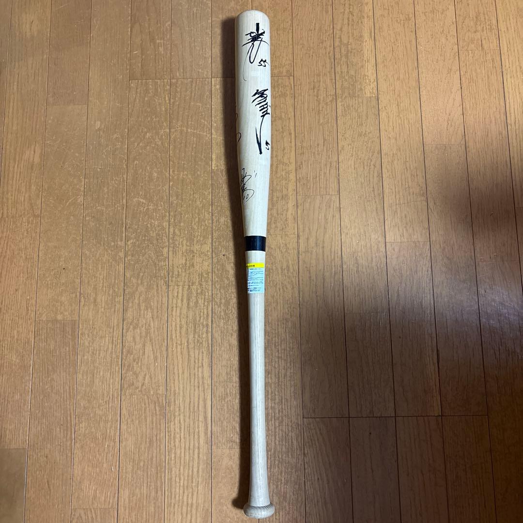 希少　読売ジャイアンツ　複数選手直筆サイン　バット