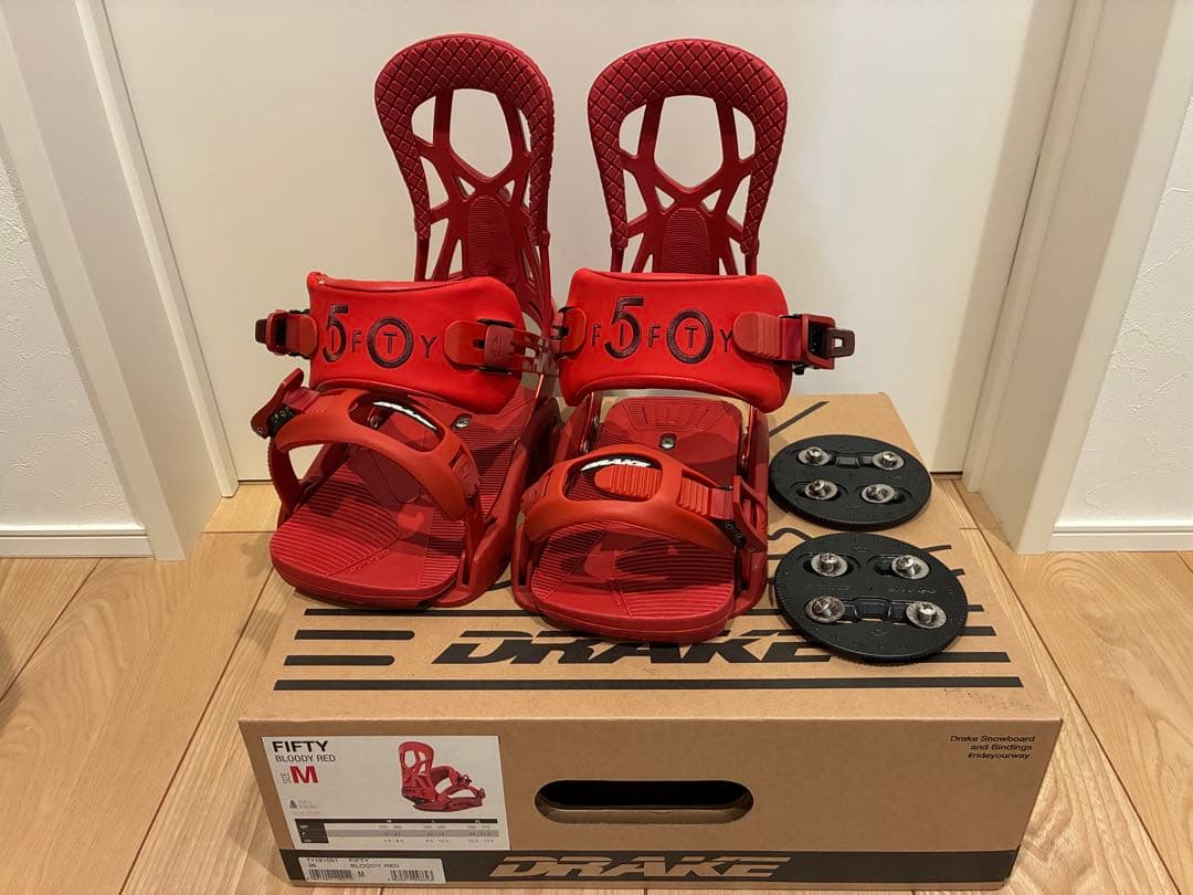 DRAKE FIFTY Mサイズ レッド ビンディング