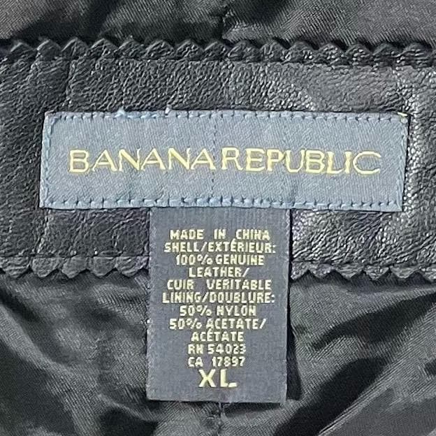 極美品 90s バナナリパブリック レザージャケット ブルゾン XL