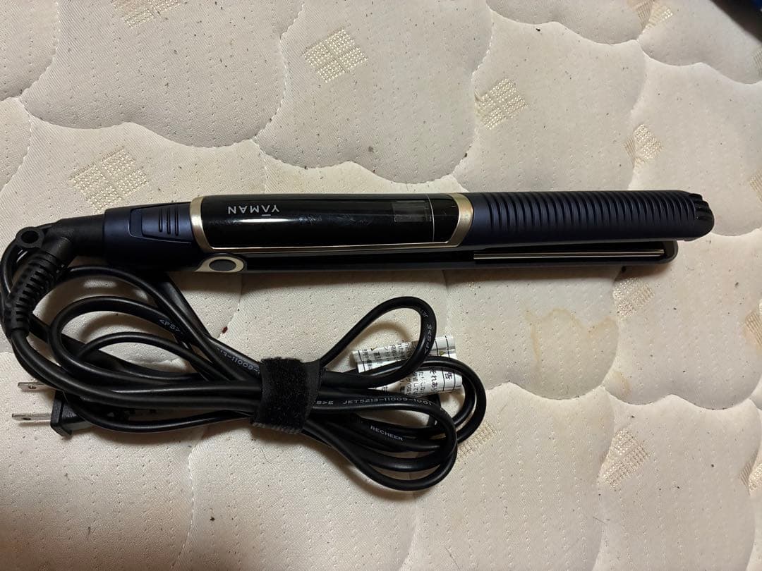 ヤーマン スムースアイロンフォトイオン 耐熱ポーチ付き へアアイロン ネイビー