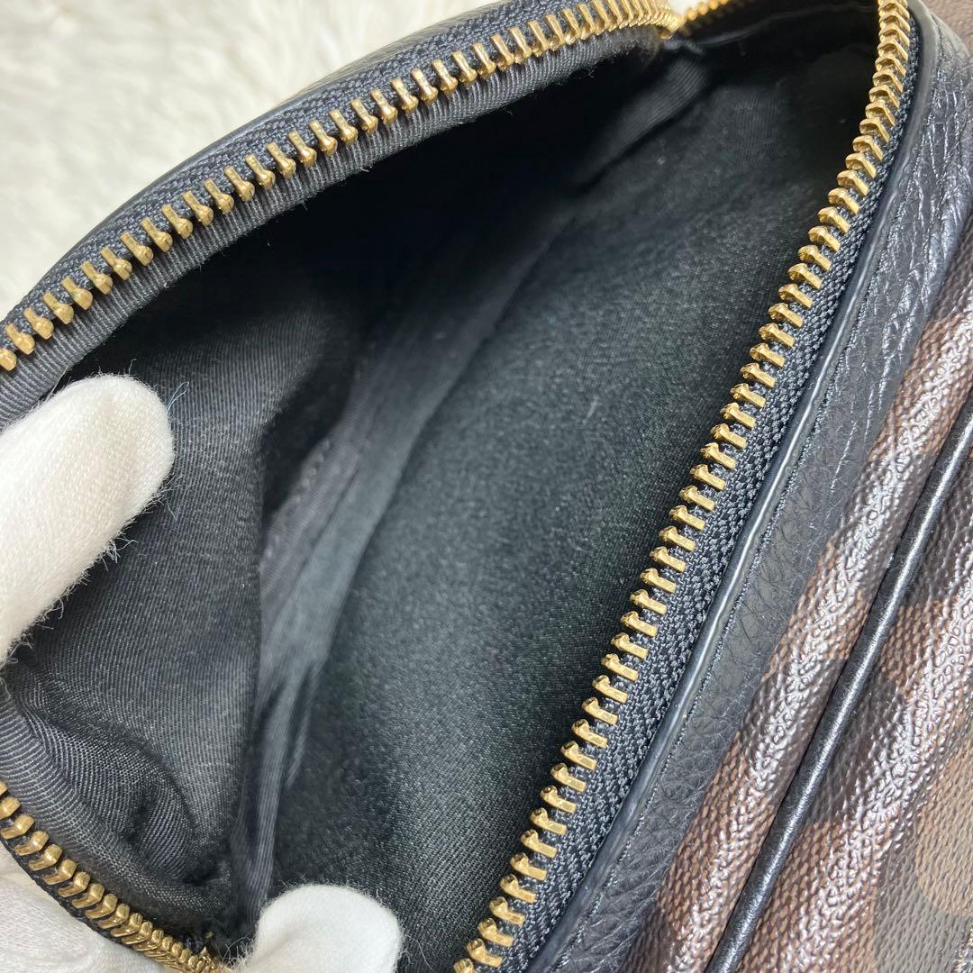 COACH＊ ウエストバッグ レザー シグネチャーブラウン