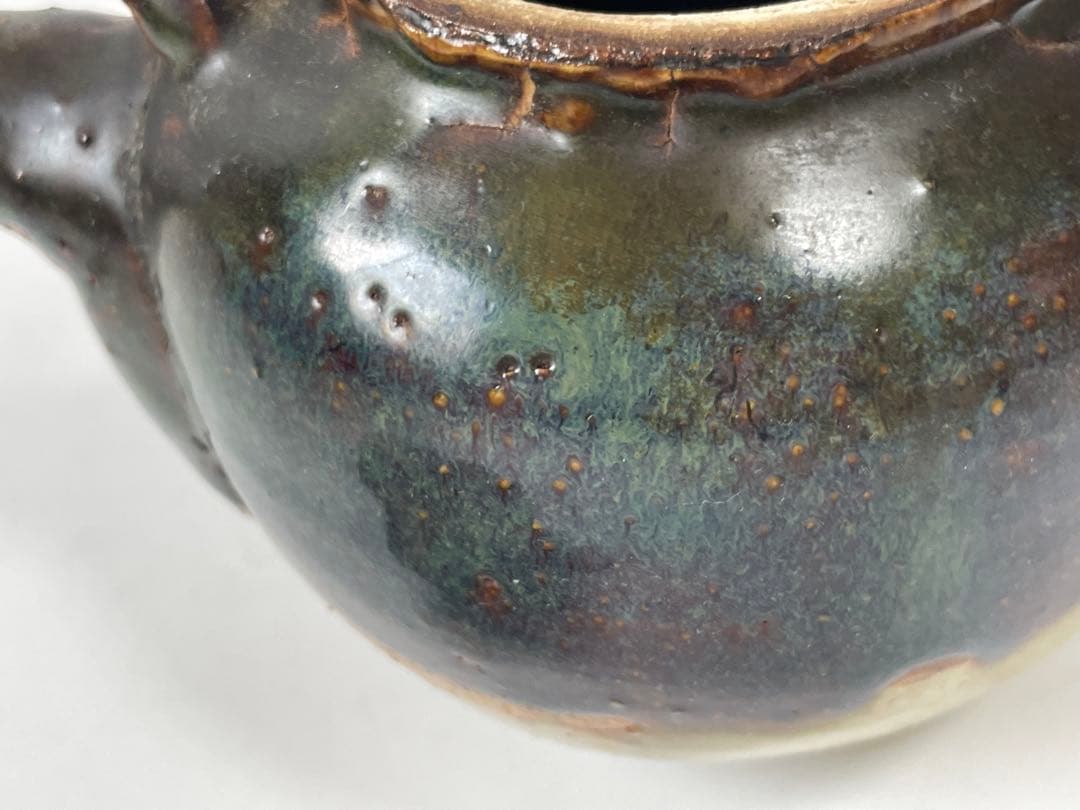 陶芸家　人間国宝　金城次郎　土瓶　急須　水注　沖縄　やちむん　壺屋焼　琉球　陶芸