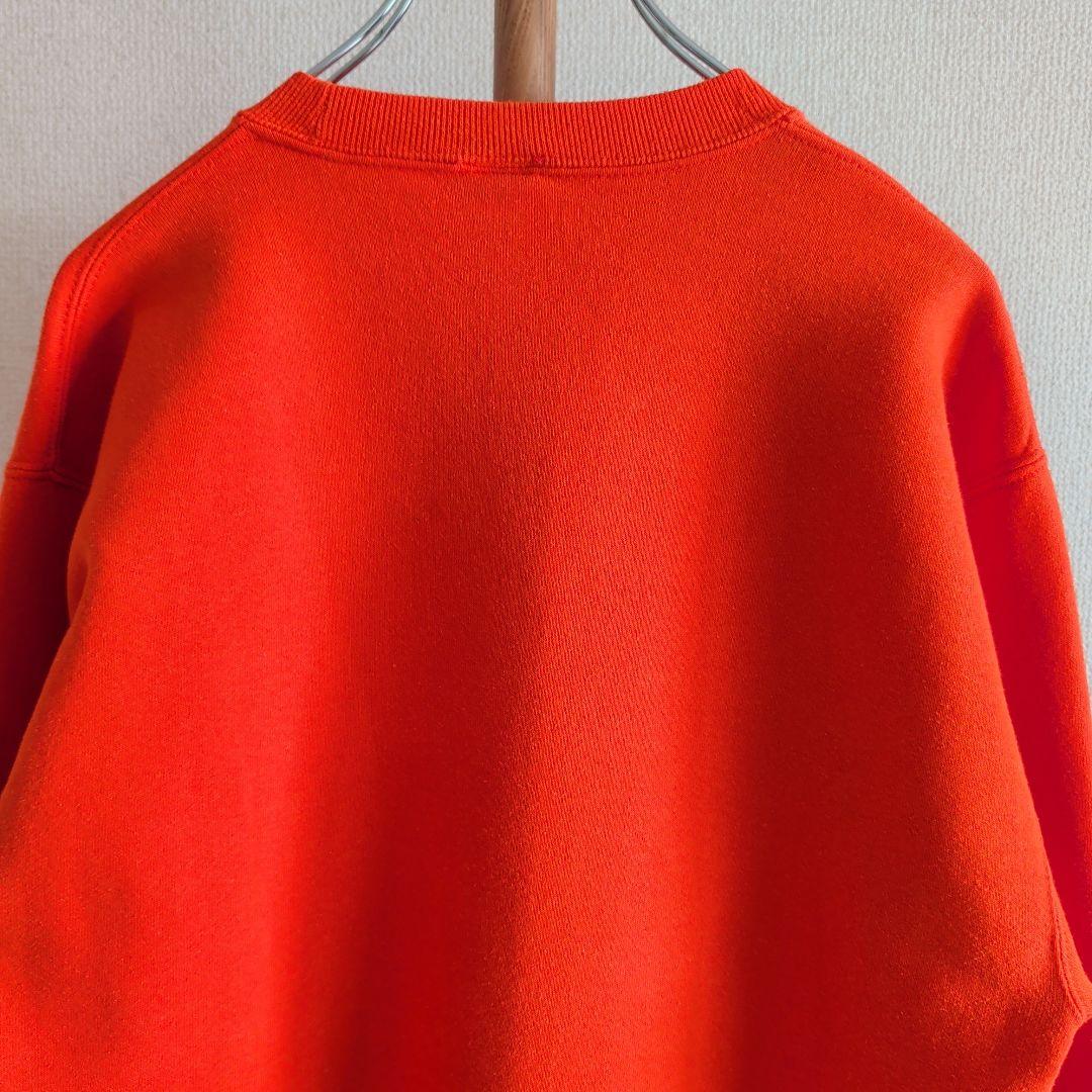 90s USA製 RUSSELL ATHLETIC 無地 スウェット オレンジ