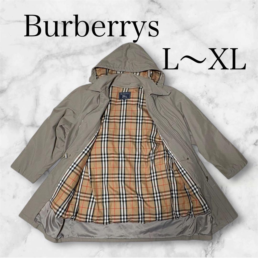 極美品 バーバリーズ ノバチェック モッズコート XL ライナー付