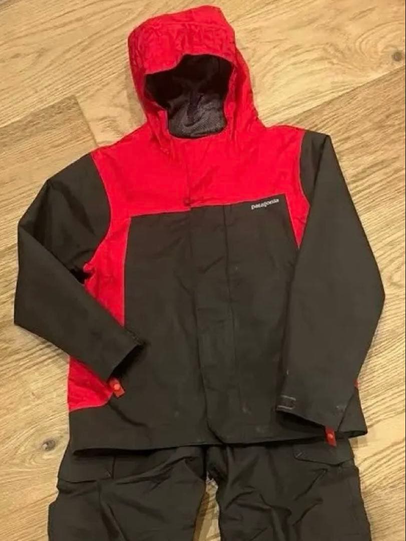 Patagonia パタゴニア スキーウェア 赤と茶色