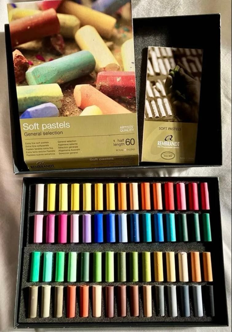ほぼ新品☆ターレンス レンブラント ソフトパステル ハーフスティック 60色