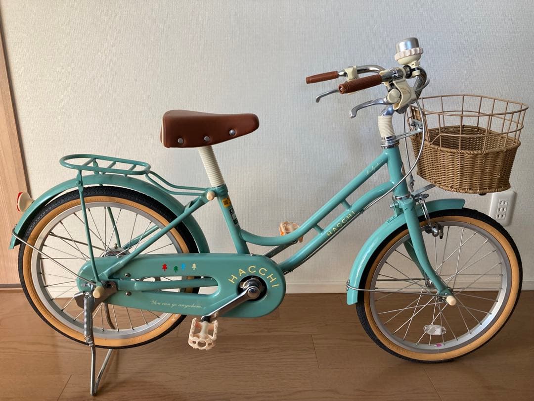 ブリヂストン hacchi 18インチ グリーン ハッチ 子供用自転車 美品
