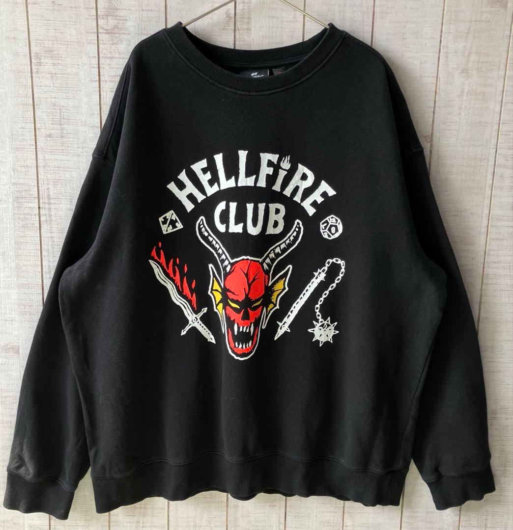 A*】様 古着　 × ストレンジャーシングス ヘルファイア・クラブ スウェ