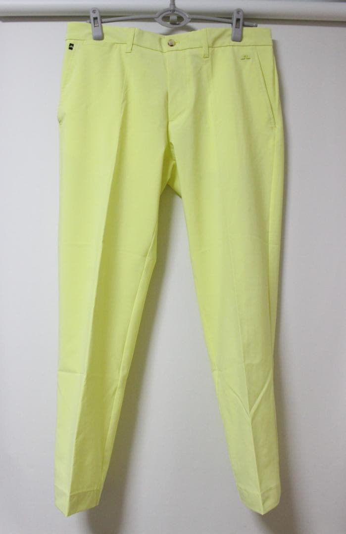 未使用品❗️J.LINDEBERG ストレッチ パンツ◆32インチ◆イエロー◆