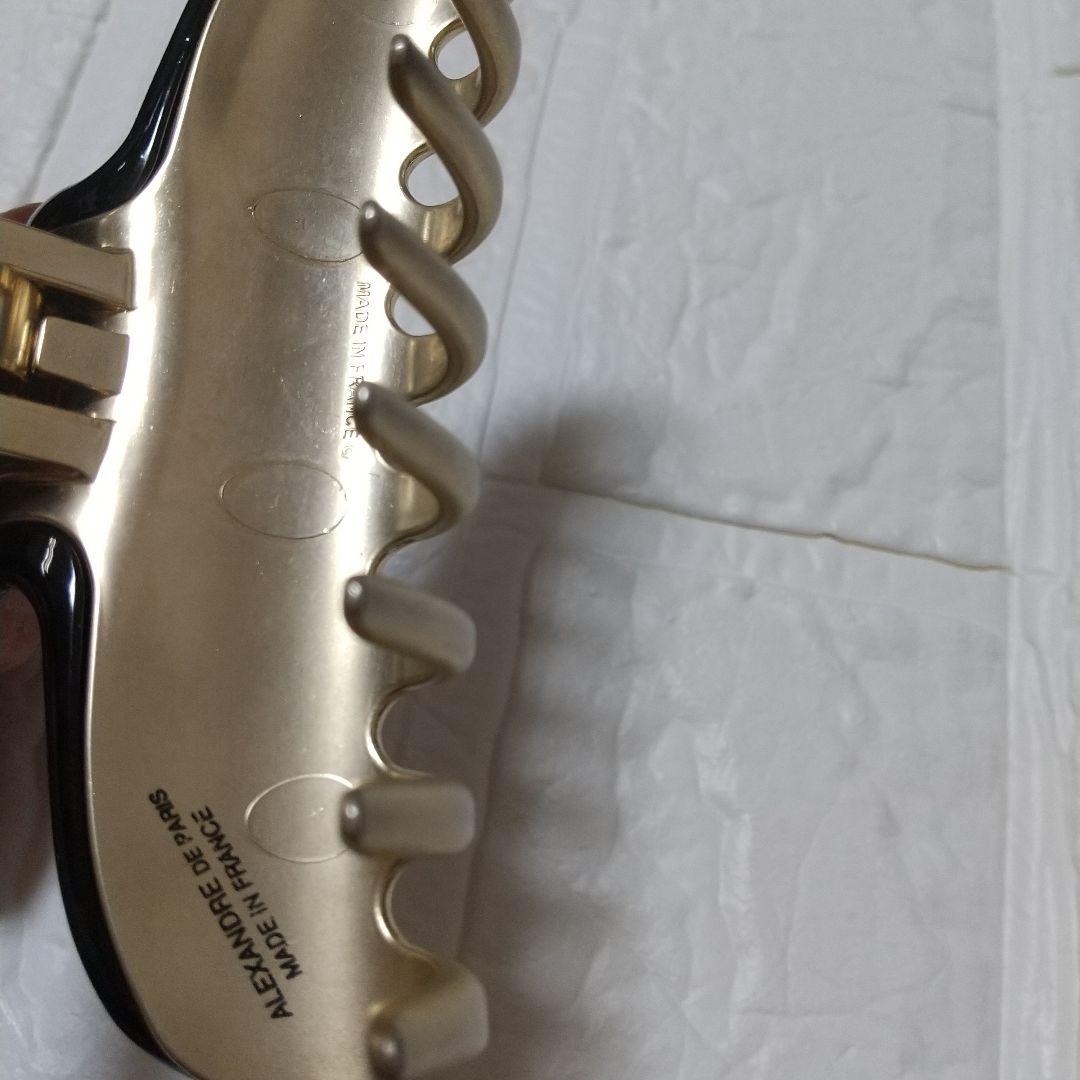 ALEXANDRE DE PARIS ヘアクリップ　黒　ヴァンドーム