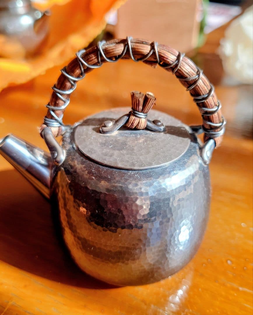 【煎茶道具】銀製　急須　蔵六作