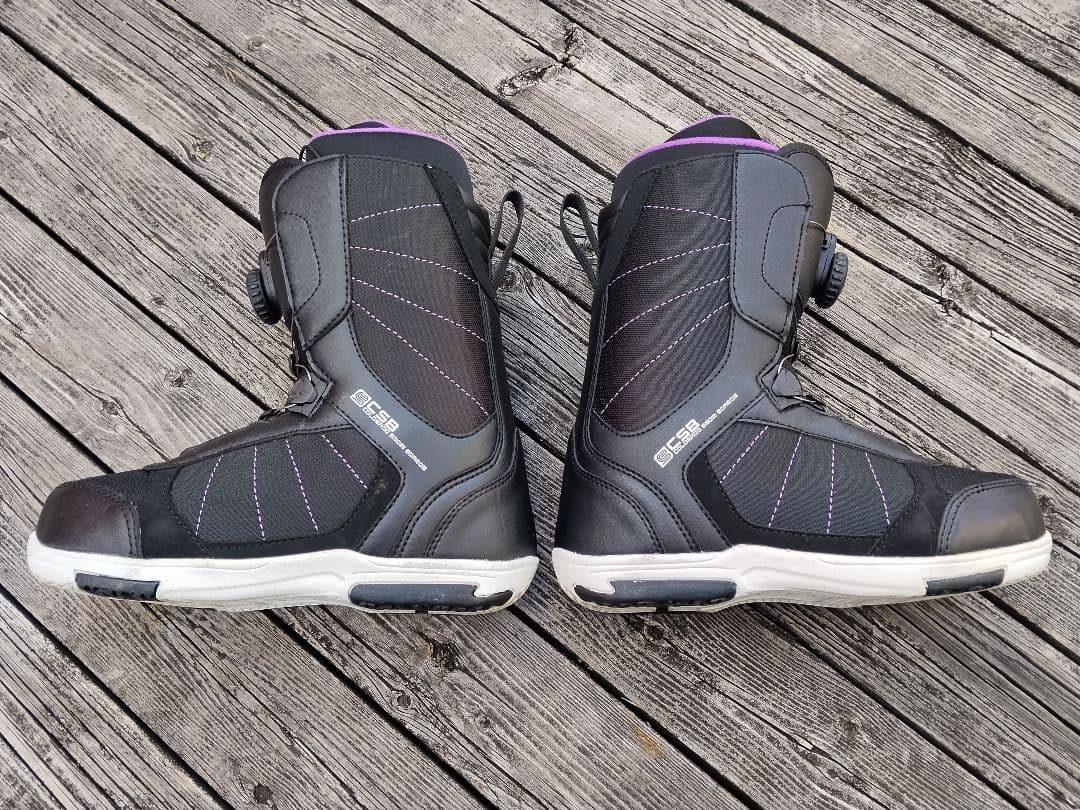 ジュニアスノーボード3点セット SPOON 135 ビン BOAブーツ 23.5