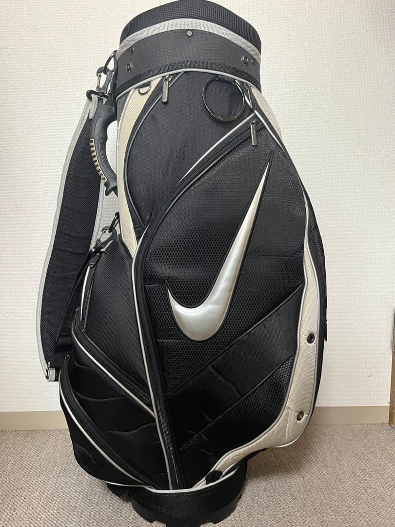 【希少】 NIKE ナイキ ゴルフ キャディバッグ 6分割 カート型 ブラック