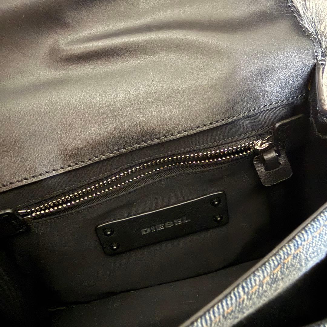 【DIESEL/ディーゼル】デニムファーショルダーバッグハンドバック