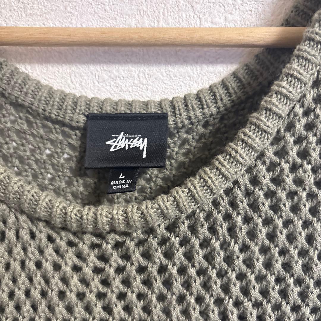 Stussy メッシュ編みタンクトップ odyed mesh tank