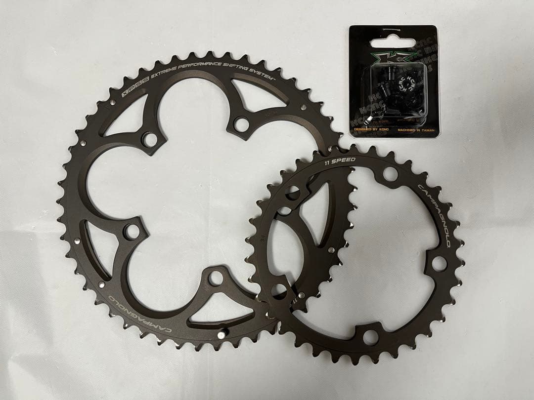 ★美品/未使用　カンパニョーロ 50t/34t 11速 レコード チェーンリング