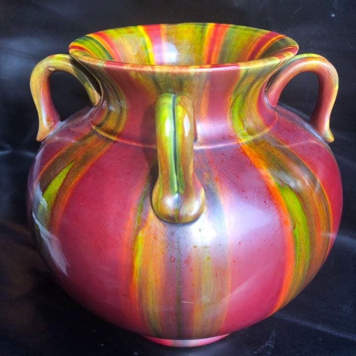 人間国宝級◆蔵から凄い美しい釉薬の壺が出てきた、壷、花瓶、古美術品、