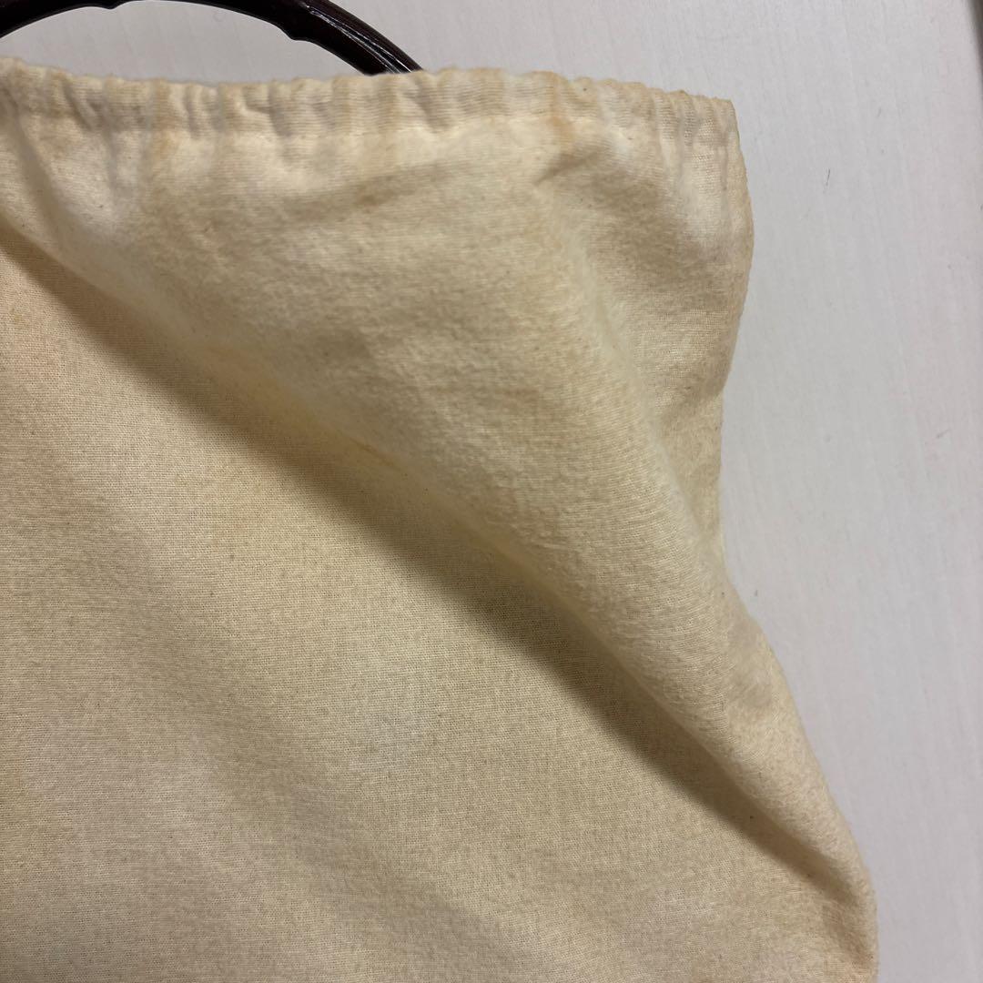 GUCCI 濃茶　バックスキン　バンブーバッグ