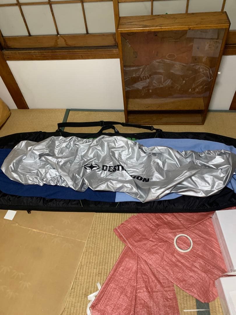 サーフボード クリーム色 フィン付き