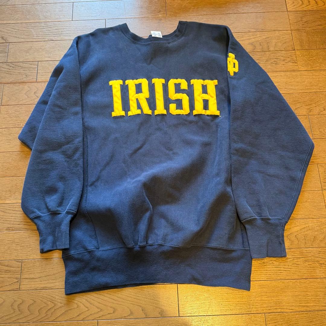 90s USA製 champion リバースウィーブ 刺繍トリコタグ ネイビー