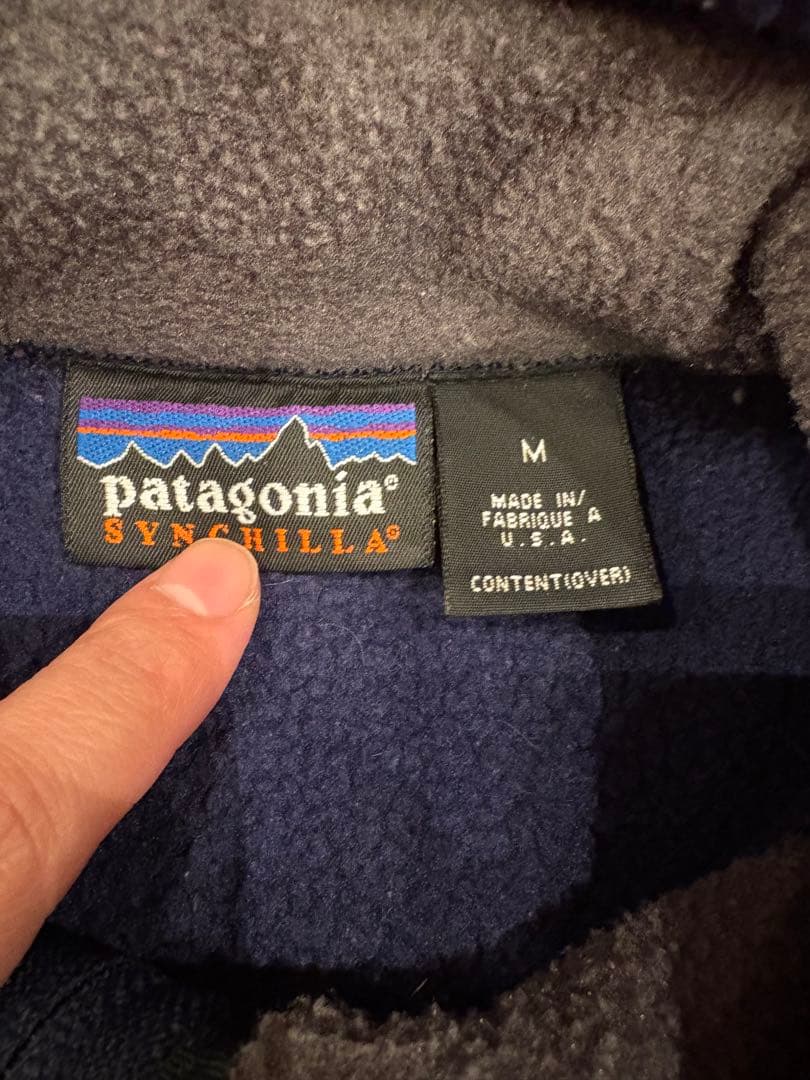❗️patagonia Synchilla M ネイビー ベスト❗️ 美品❗️