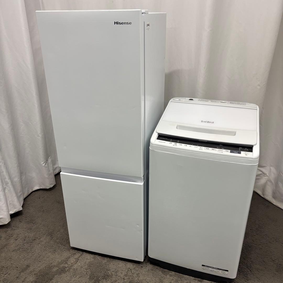 64⭕️冷蔵庫　洗濯機　7キロ　一人暮らしセット　単身　中古　安い　設置無料