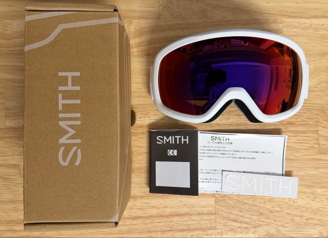 SMITH スキーゴーグル DAY ホワイト/オレンジ
