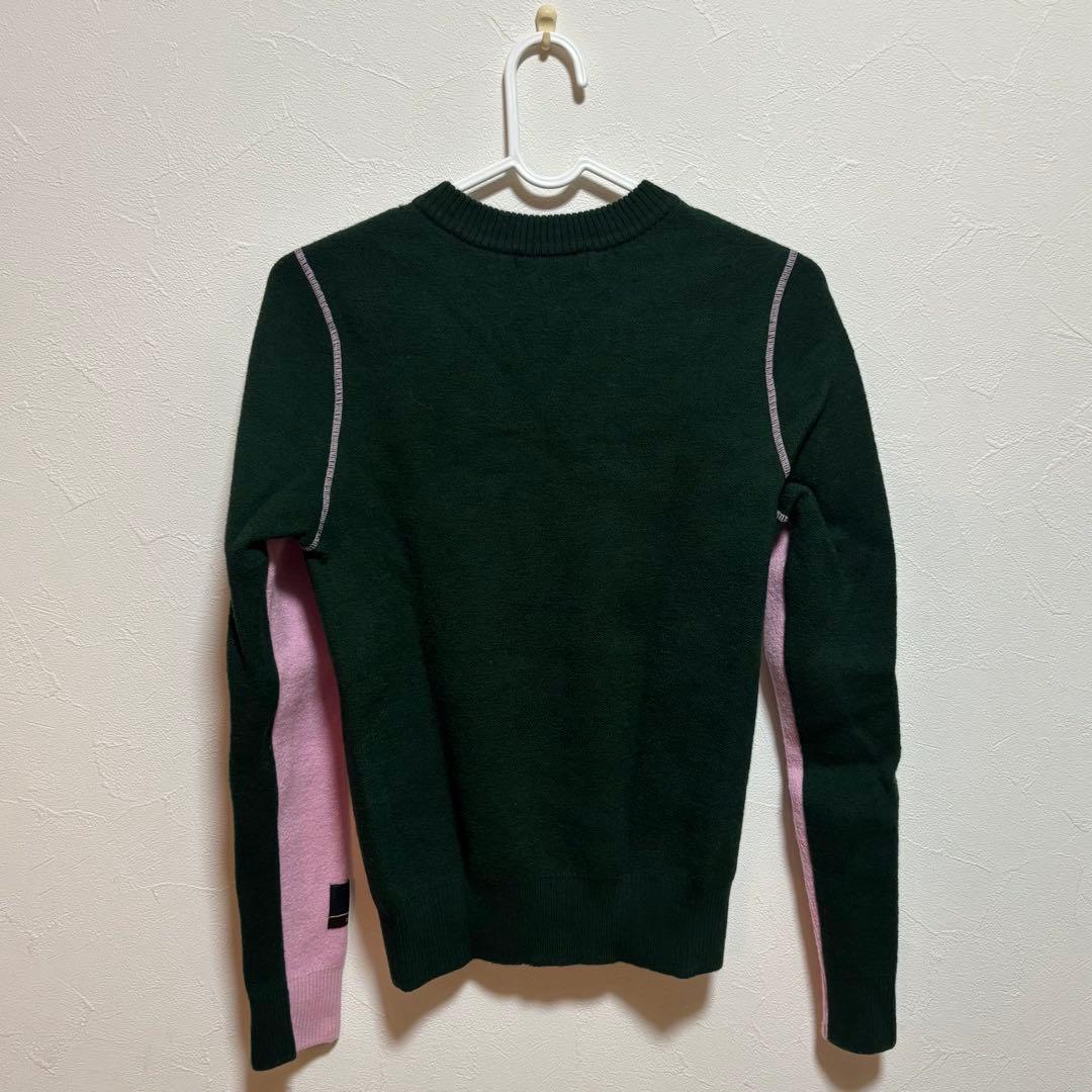 『美品』MARK & LONA ゴルフセーター ピンク&深緑