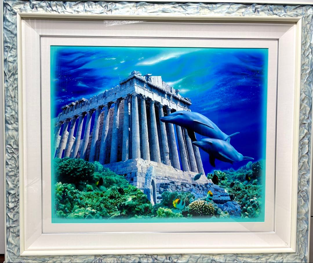 #K.TAKAMATSU「アトランティス神殿」シルクスクリーン貴重オリジナル作品