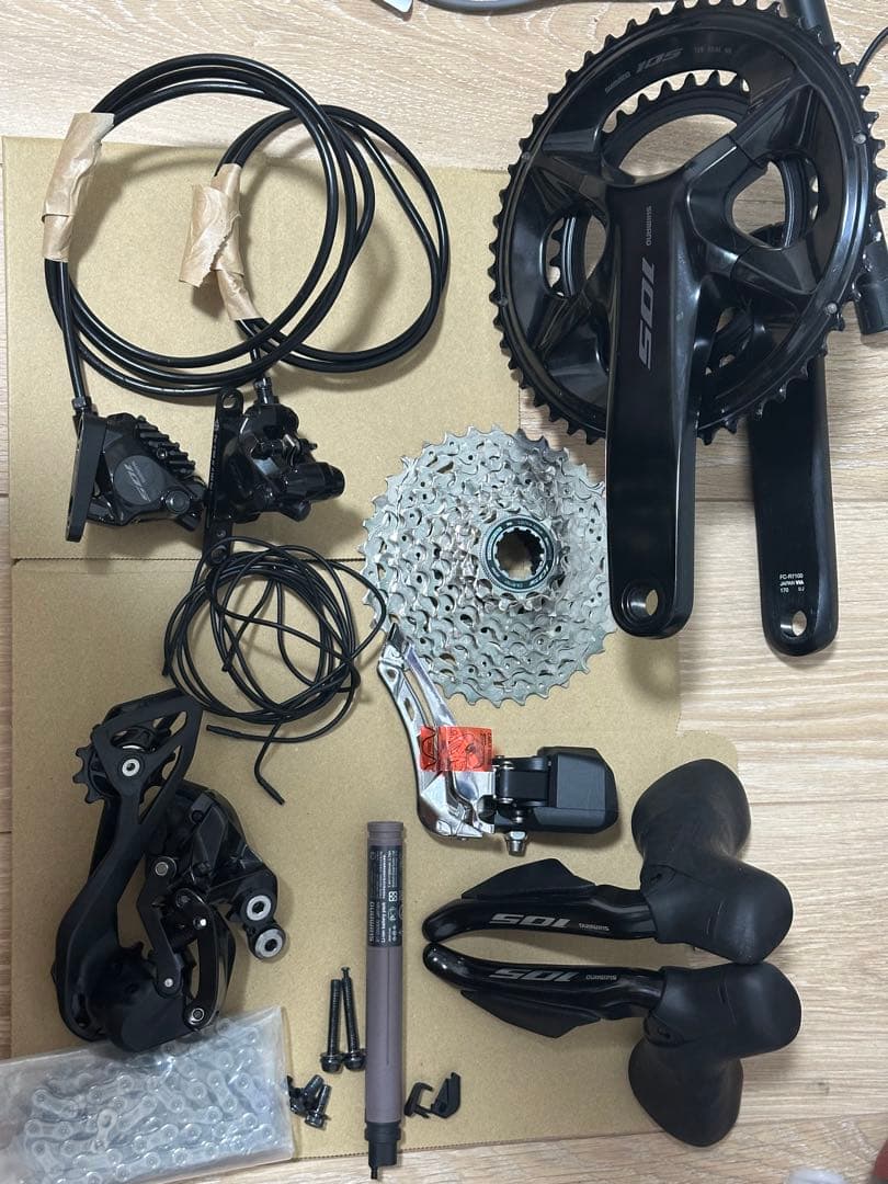 Shimano 105 コンポーネントセット ブラック