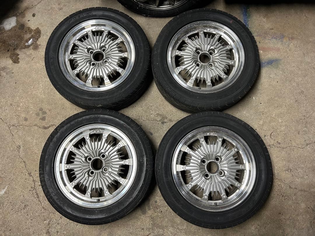 希少 当時物 無限 CF48 15インチ 6J+38 EF CRX デルソル