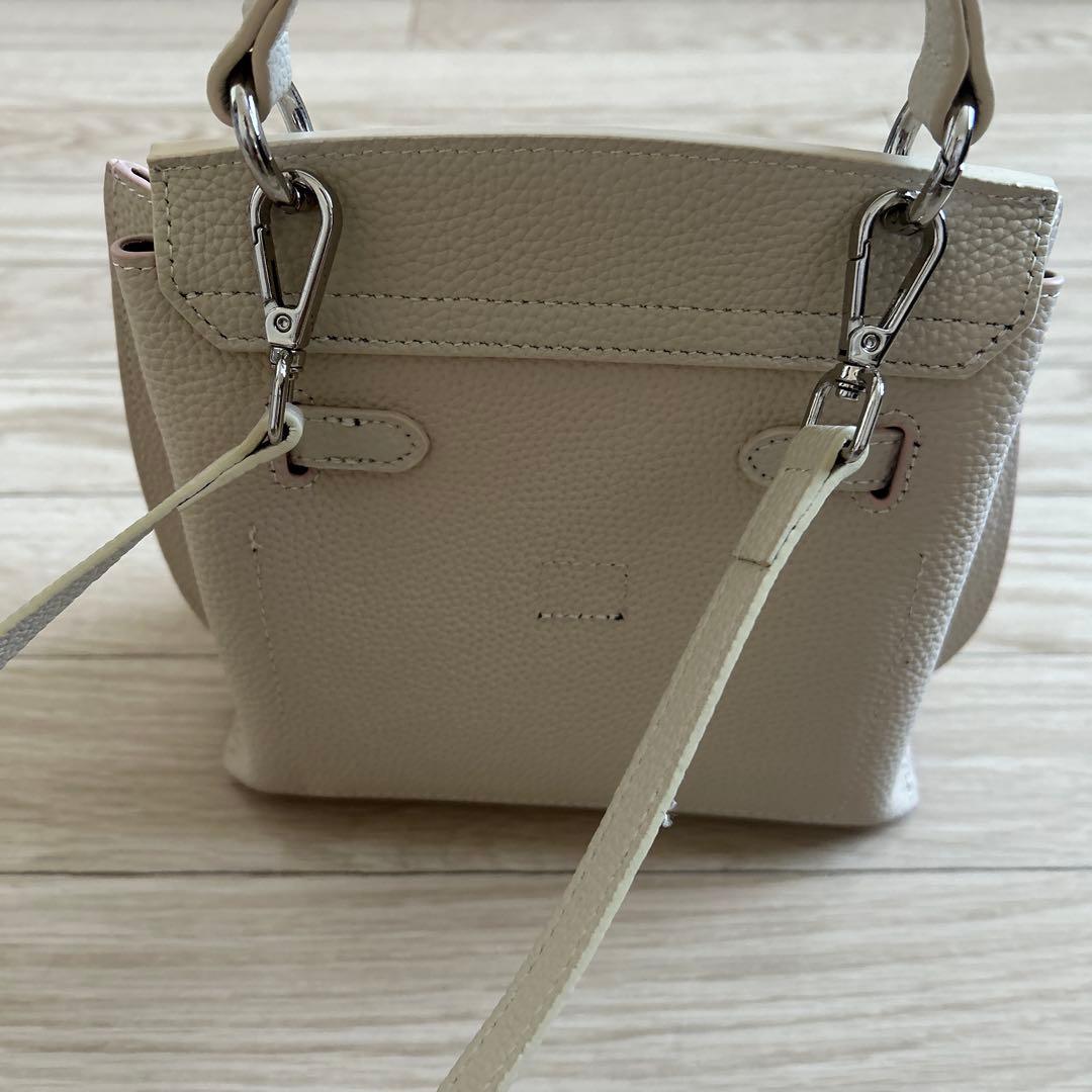 ミンクso4store ミニ デボネア ハンドバッグアイボリー