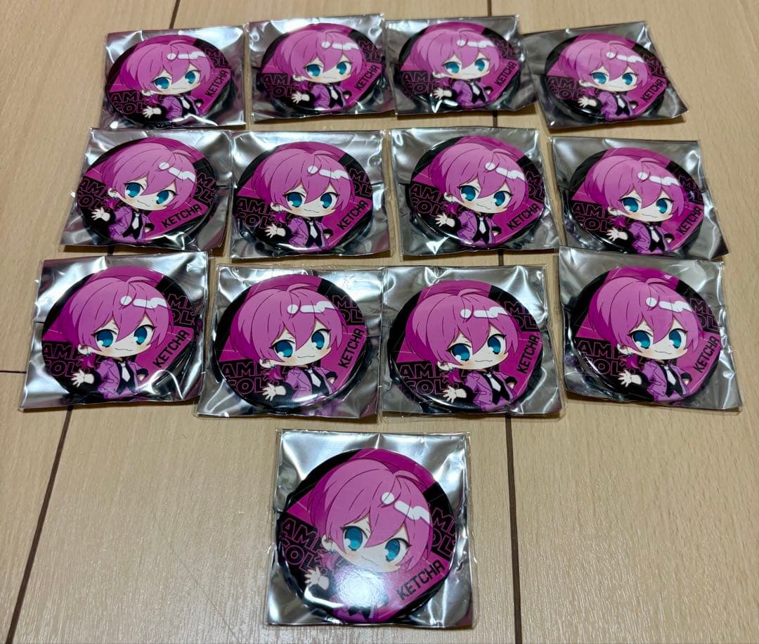 AMPTAK×COLORS けちゃ 缶バッジ13個セット
