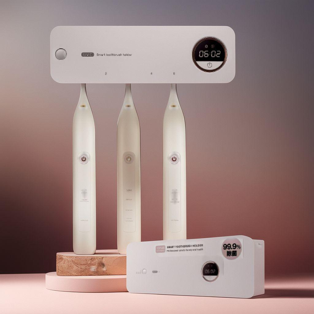 ☆歯ブラシ除菌器乾燥 壁掛け 歯ブラシホルダー 自動除菌