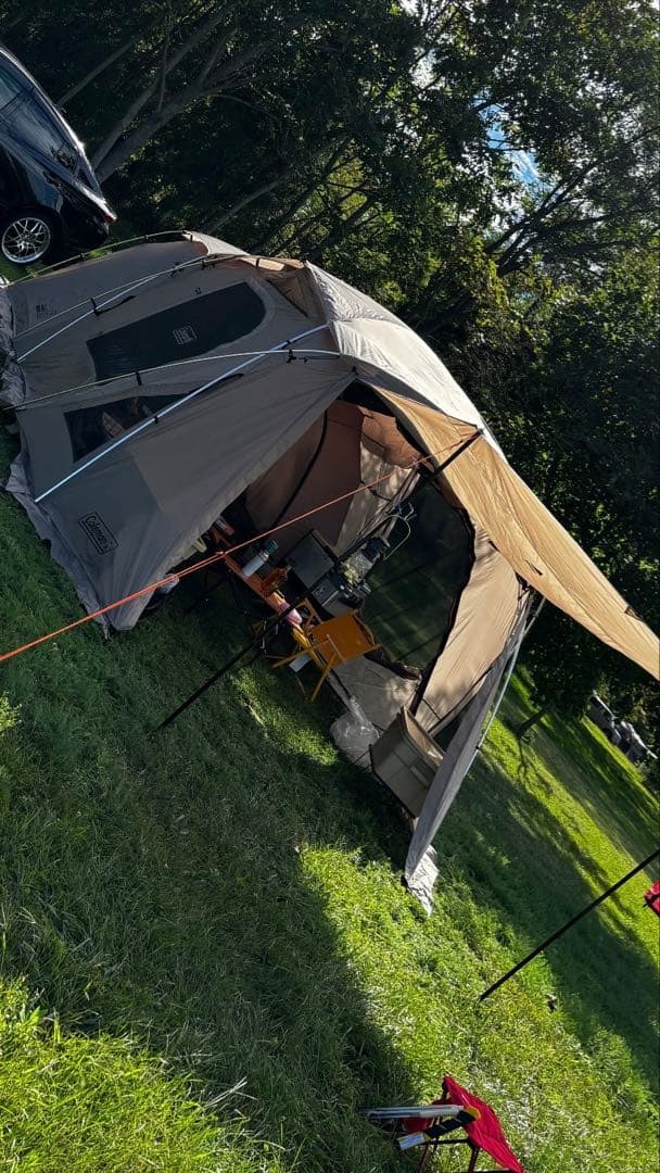 ファミリーテント 2ルーム タフ2ルームDX3025 ブラウン