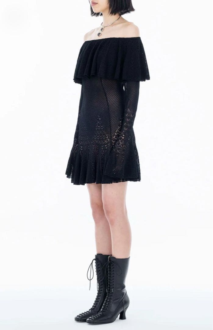 【お値下げ！】新品タグ付⭐︎feticoオフショルダーミニワンピース