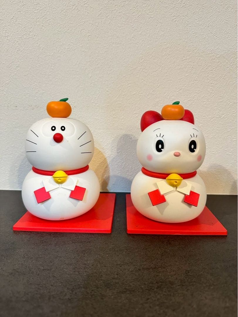郵便局限定　ドラえもん ドラミちゃん 鏡餅フィギュアセット 大