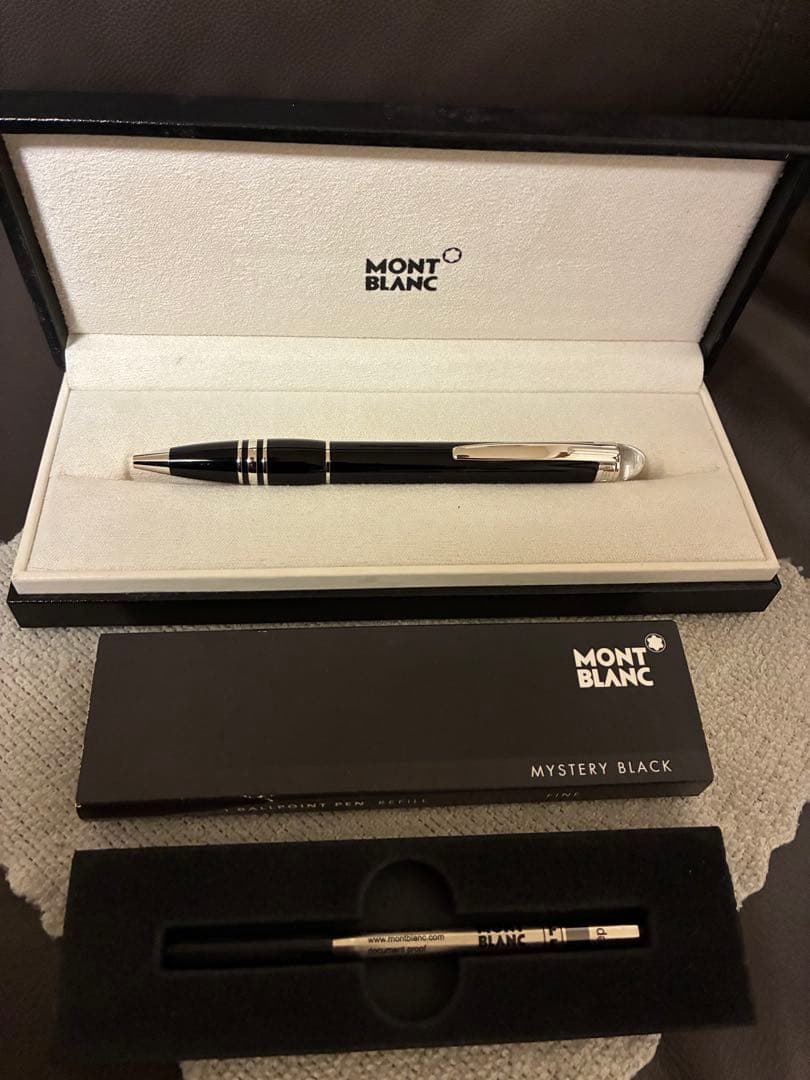 ◾️美品◾️モンブランスターウォーカー ボールペン◾️ミッドナイトブラック◾️新リフィル