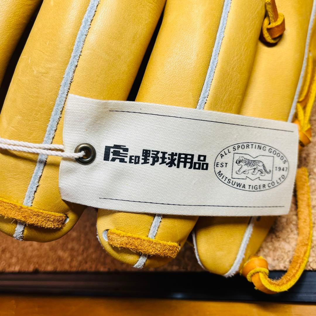 【未使用】美津和タイガー硬式野球ニ塁手用グローブHGFM13SIー401 右投げ