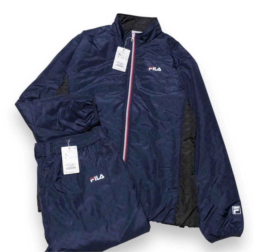 【59】FILA GOLF ゴルフウェア 中綿 ジャケット パンツ 上下セットＬ