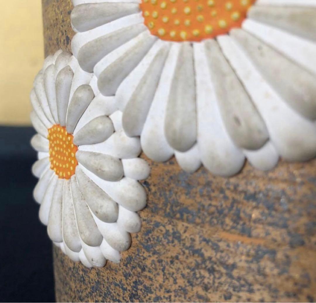 《R》茶道具 菊置上 火鉢 火入 手炙 灰入 木箱　260109き2