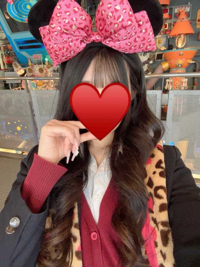 ミニーヒョウ柄 マフラーキャップ