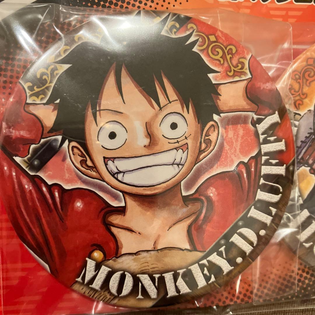 ワンピース ジャンプフェスタ JF2019 缶バッジ2個セット ルフィ ロー