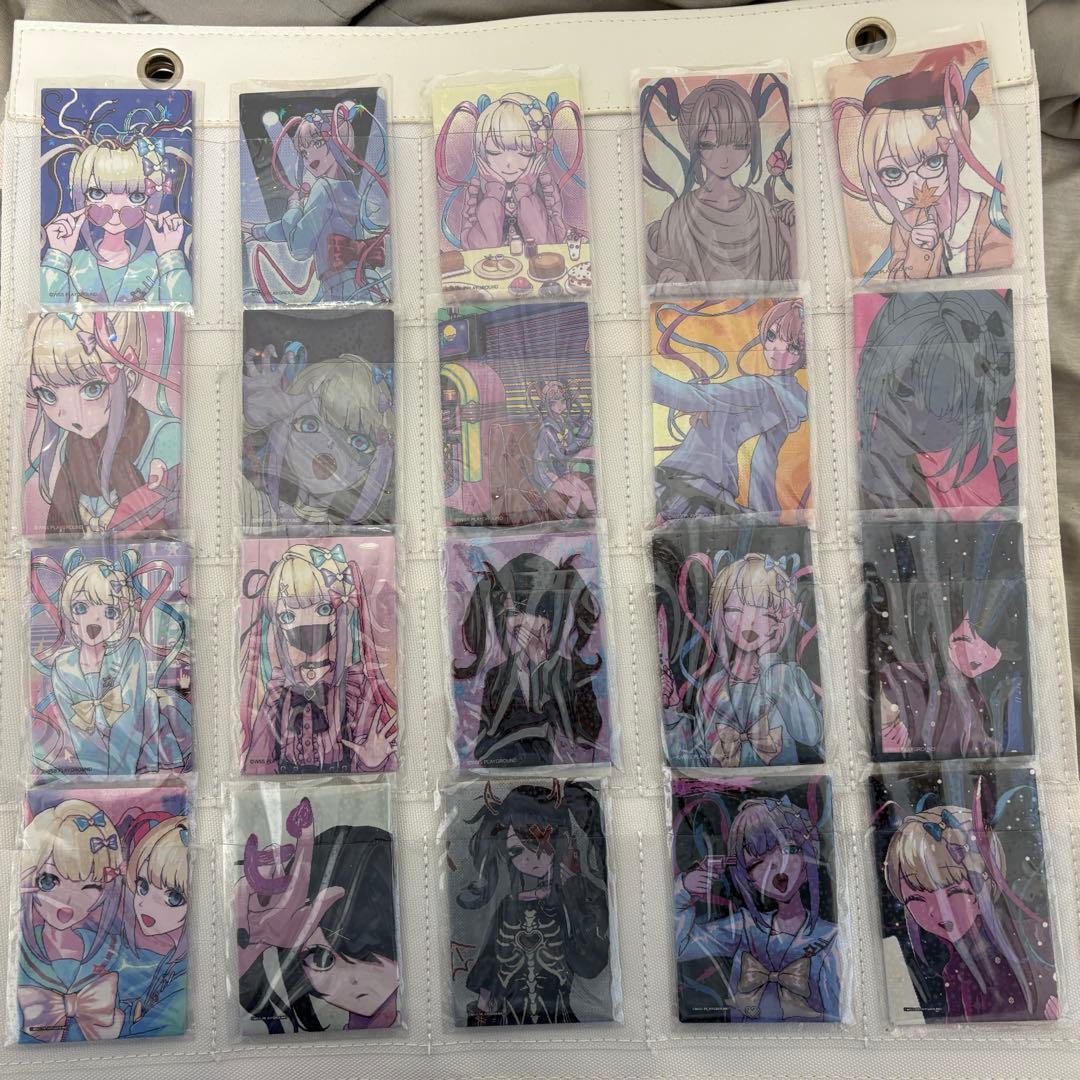 ニディガ　アクリルトレカ1、SNS1-2缶バッチコンプ品