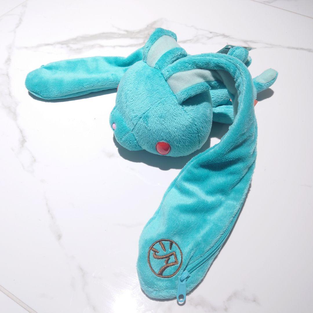 H*o様 チャックスGP 汎用うさぎ デュアルペンポーチ ターコイズブルー（ペン